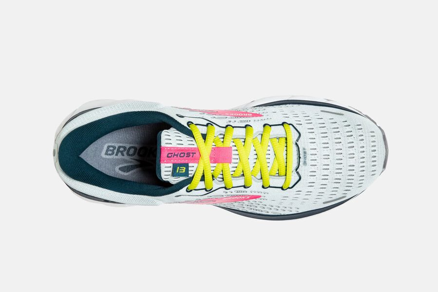 Ghost 13 Road Brooks Running Shoes NZ Womens - Grey/Pink - SMUKQP-134